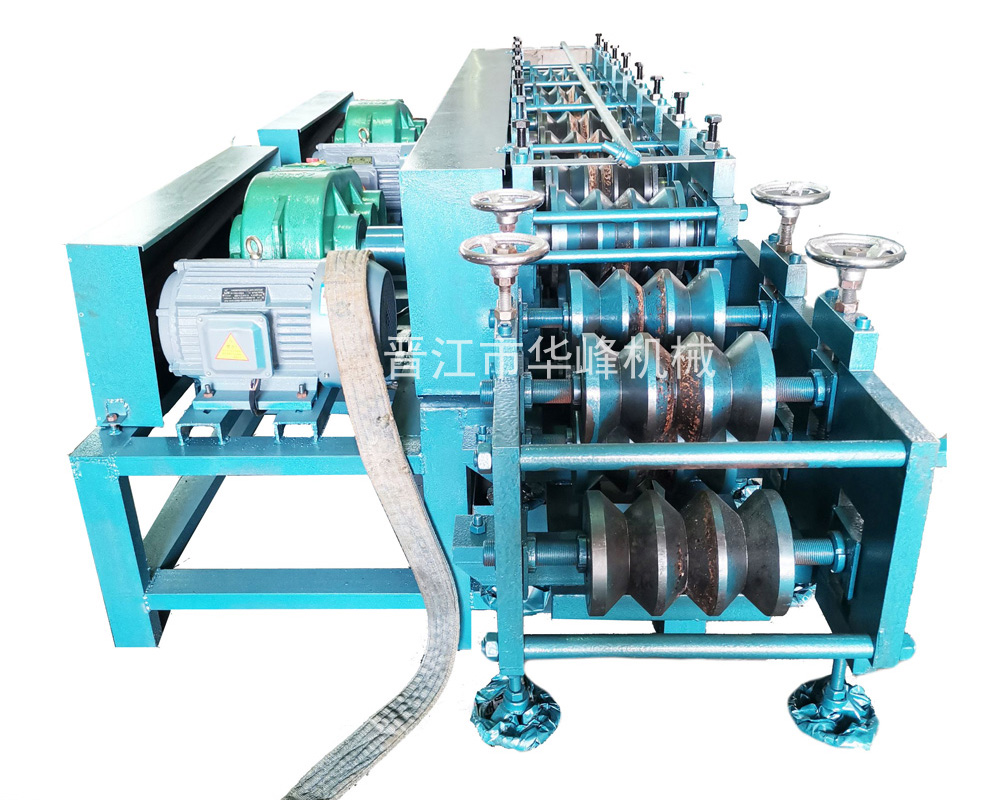 舊圓管改方管設備 廢舊建筑租賃架子管變方管設備 48圓管壓方管機