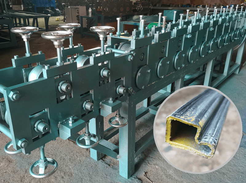 門(mén)框P型管加工設(shè)備 異型鋼管成型機(jī)